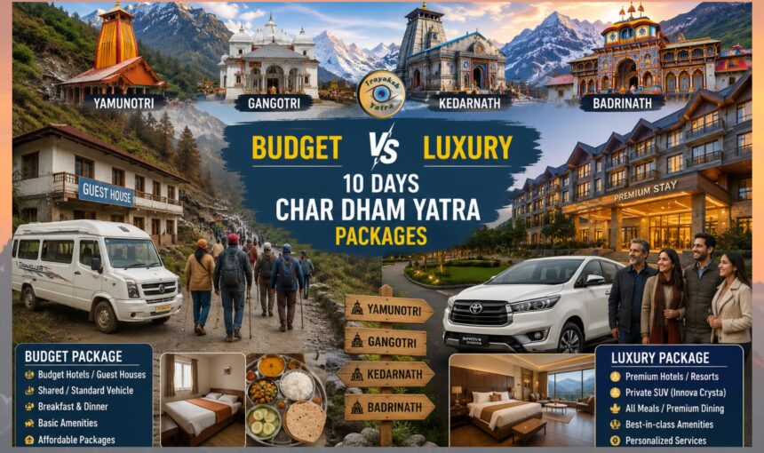 Budget vs Luxury 10 Days Char Dham Yatra Packages: Which One Should You Choose?
