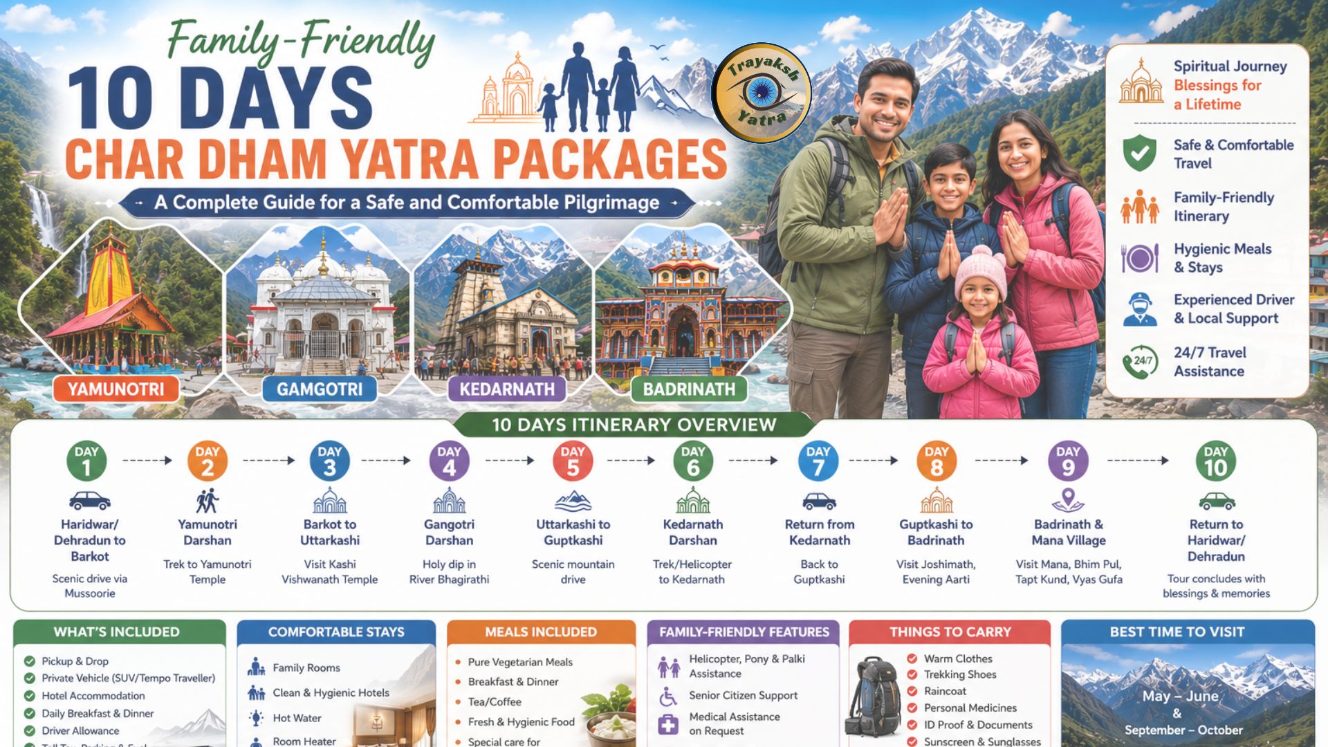 10 days char dham Yatra Package
