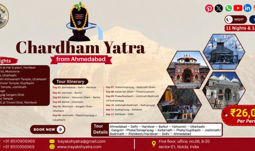 Chardham Yatra Package From Ahmedabad Book Your Divine Journey Today